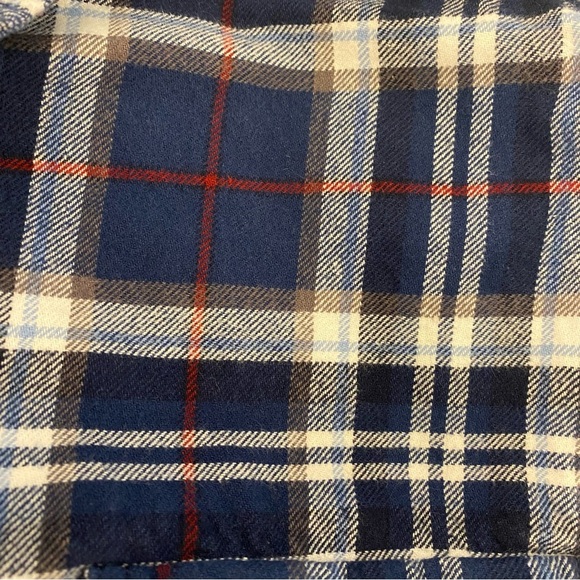 Jachs Mens 2XL Blue‎ Plaid Flannel Shirt 100% Cotton Button Down Mid Weight - Picture 13 of 13